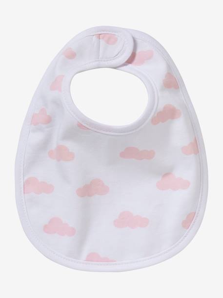 Pack of 5 Newborn Bibs Light Pink 