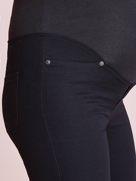 Maternity Stretch Fabric Super Skinny Trousers - Inside Leg 32' Black+BROWN DARK SOLID 