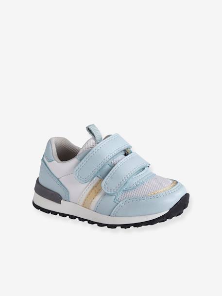 Touch-Fastening Trainers for Baby Girls, Runner-Style BLUE LIGHT SOLID WITH DESIGN 