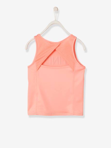 Sports Top with Iridescent Inscription, for Girls Light Pink 