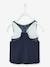 2-in-1 Effect, Sports Singlet Dark Blue 