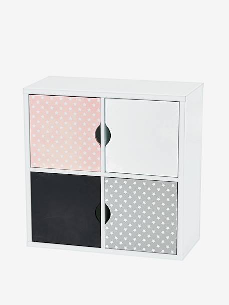 4-Box Storage Unit White 