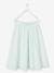 Long Skirt for Girls GREEN LIGHT SOLID WITH DESIGN 