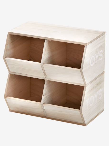 Unit with 4 Compartments, Toys Wood 