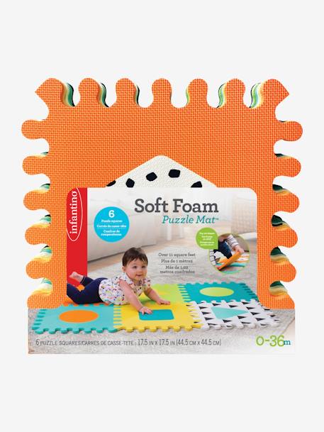 Set of 6 Foam Mats, by INFANTINO Blue 