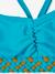 Bikini for Girls BLUE MEDIUM SOLID WITH DESIGN 