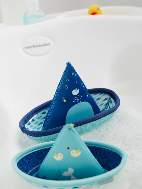 2 Bath-Time Toy Boats, in Neoprene Multi 