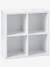 4-Box Storage Unit White 