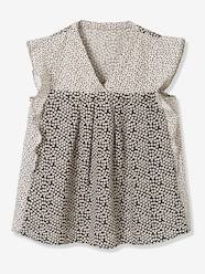 Maternity-Polka Dot Maternity Blouse