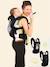 PhysioCarrier Baby Carrier + Booster Seat + Head Support Pack Bundle by JE PORTE MON BEBE Black 