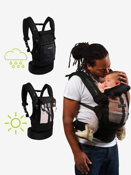 PhysioCarrier by JE PORTE MON BEBE Black+Light Grey 