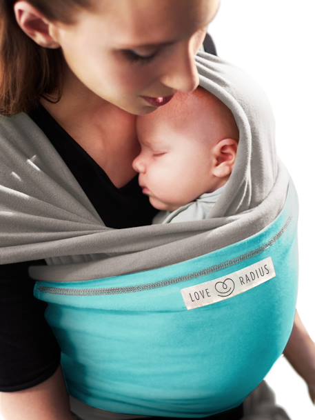 L'Originale Baby Wrap Carrier, JE PORTE MON BEBE Light Grey 