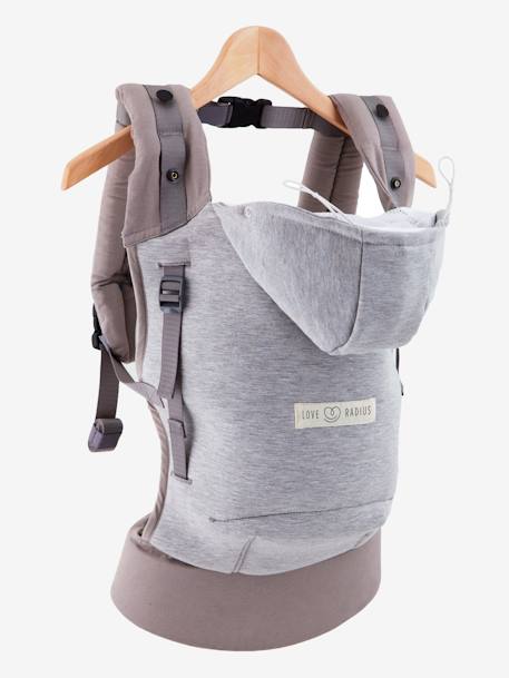 Hoodie Carrier By Je Porte Mon Bebe Light Grey Nursery Vertbaudet