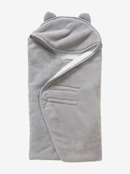 Throw with Hood for Babies, in Microfibre, Polar Fleece Lining