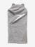 Throw with Hood for Babies, in Microfibre, Polar Fleece Lining Grey 