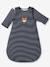 Baby Sleep Bag, Long Sleeves, Forest Buddy Dark Blue+striped green 