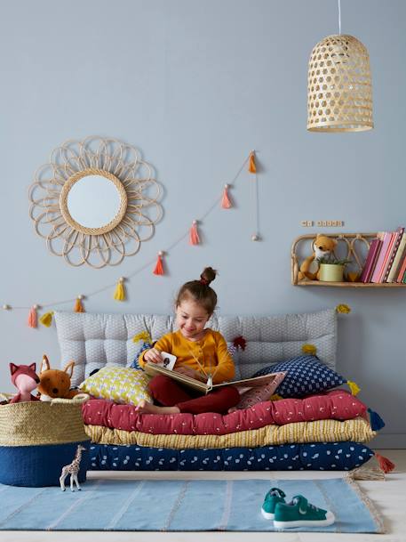 Mirror in Rattan Camel 