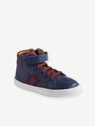 Shoes-Baby Footwear-Baby Boy Walking-Trainers-Leather High Top Trainers, for Boys