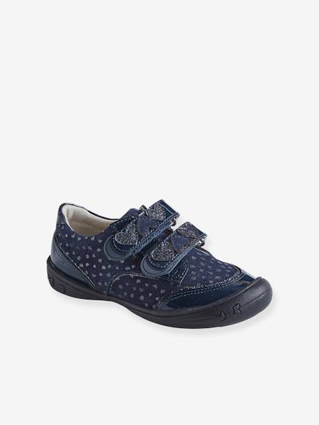 Leather Derby Shoes, for Girls, Designed for Autonomy Dark Blue 