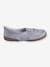 Elasticated Leather Shoes for Girls GREY LIGHT METALLIZED 