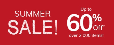 Summer Sale up to 60% off*